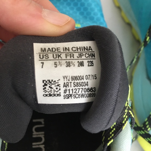 Adidas Running Tennis Shoes Sneakers Size 7 - Picture 9 of 11